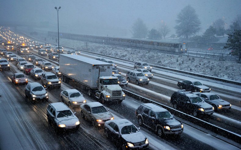 Traffic on highway in Virginia