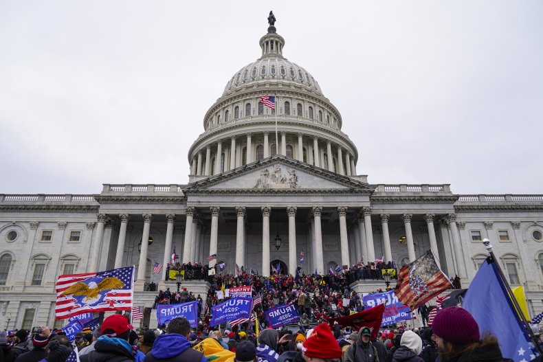 Crowds gather for the "Stop the Steal"