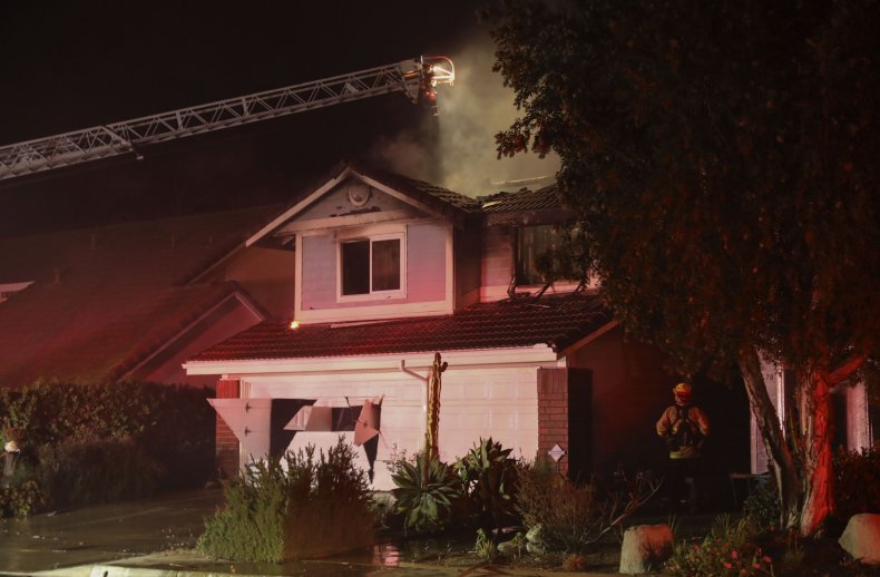 Man Sets Building on Fire