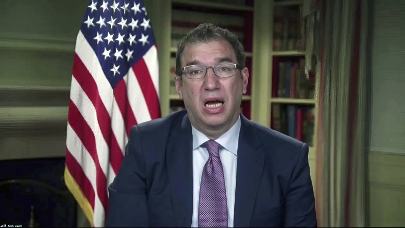 Andy Slavitt speaks.