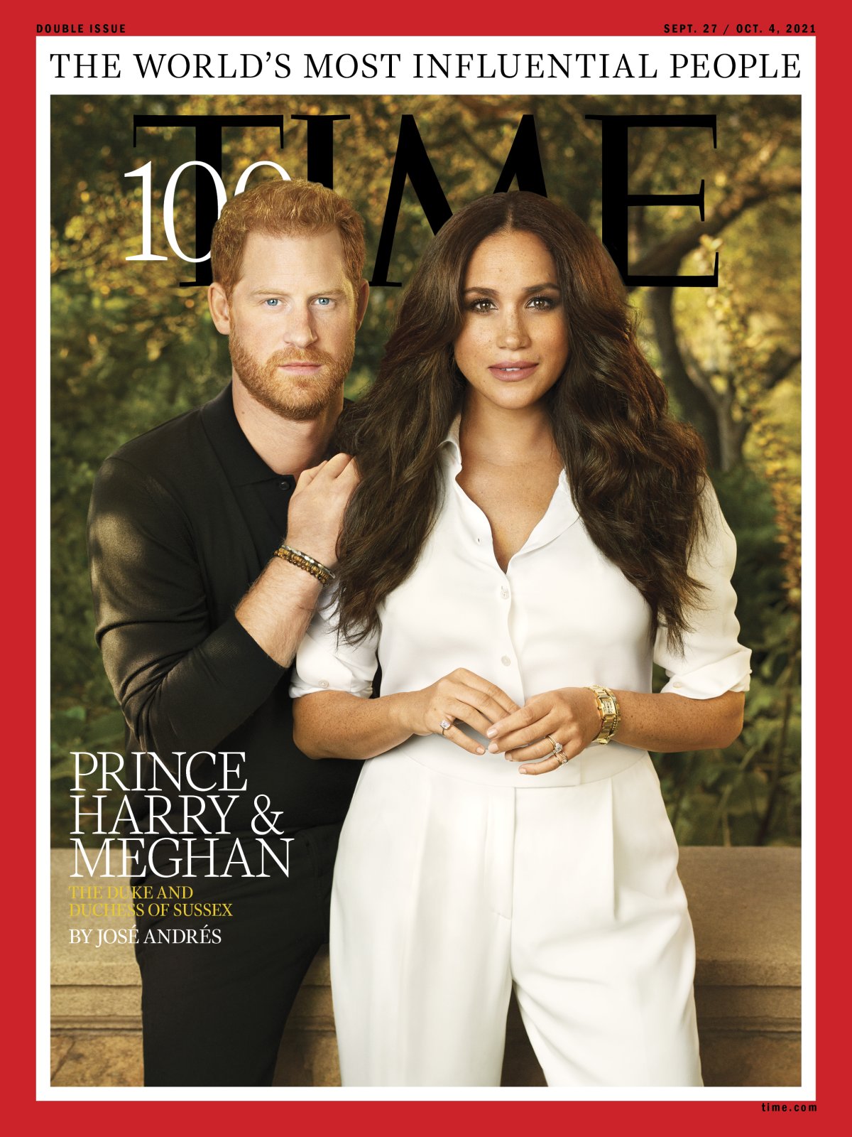 Meghan Markle and Prince Harry's Time Cover