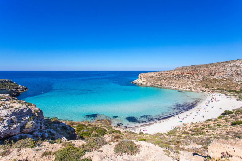 Spiaggia dei Conigli,Lampedusa Island Sicily, Italy