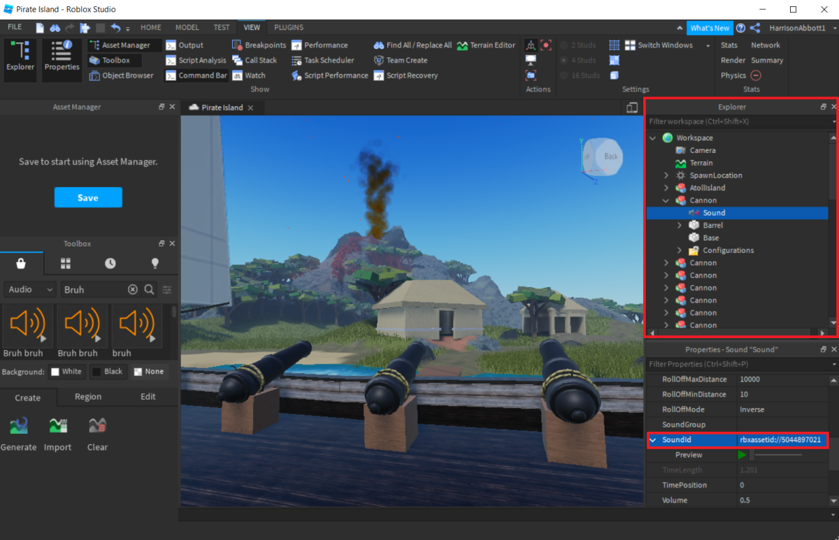 Roblox Studio Explorer Window