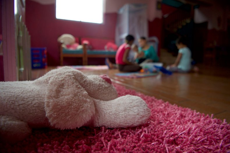 Children playing with toys