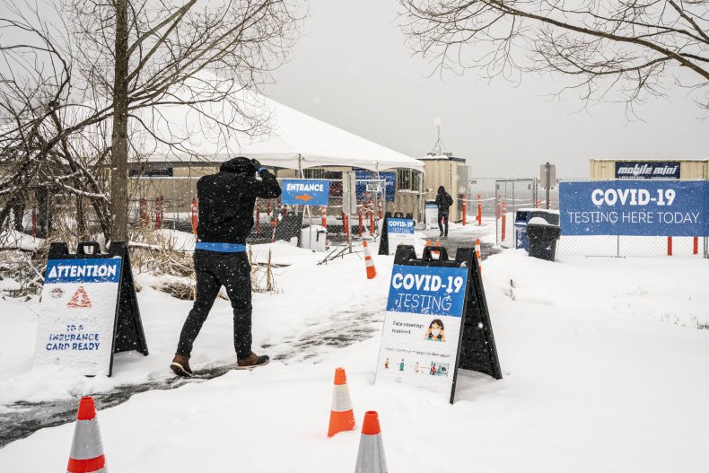 Weather Closes COVID-19 Testing Sites