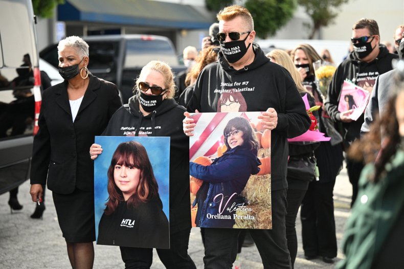 Valentina Orellana-Peralta, funeral, parents