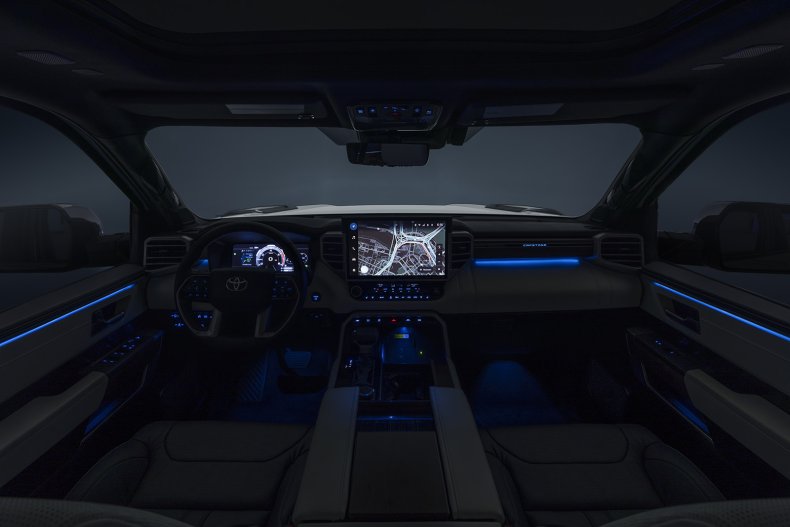 2022 Toyota Tundra Capstone night interior