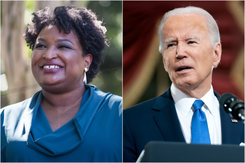 Composite Image Shows Abrams and Biden