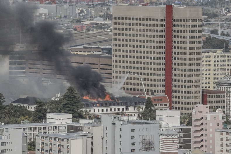 South African Parliament Fire