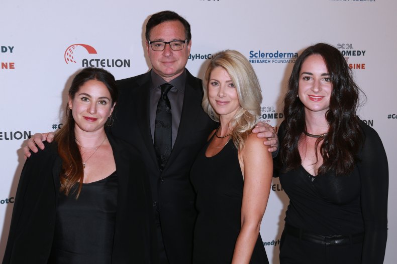 Bob Saget with his wife and daughters