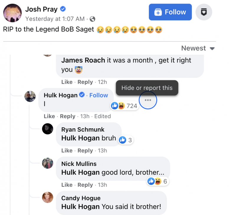 Facebook comment