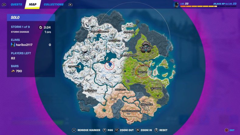 Fortnite Chapter 3 Map Flare Gun Locations