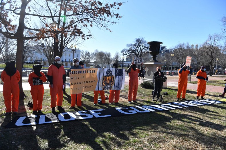 Guantanamo, Bay, protest, White, House, DC