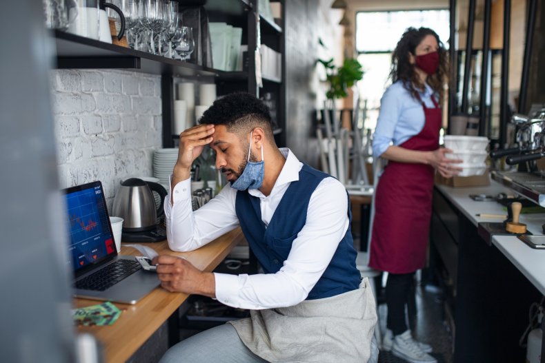 Frustrated restaurant server