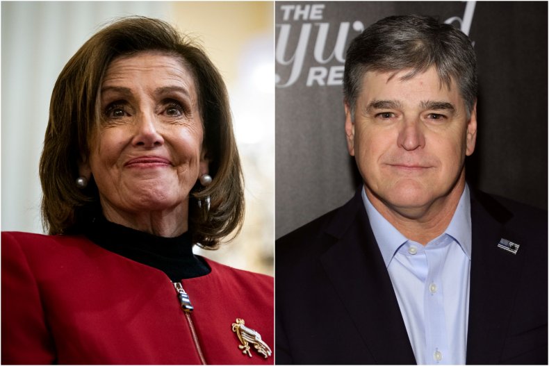 Nancy Pelosi and Sean Hannity