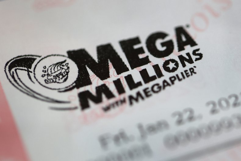Mega Millions lottery tickets in Chicago. 