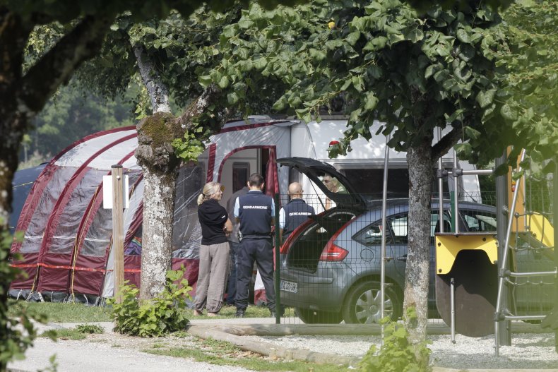 France, Alps, crime scene