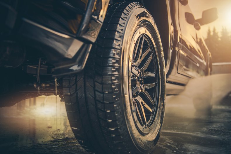 truck, wheel