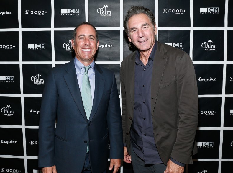 Jerry Seinfeld and Michael Richards 