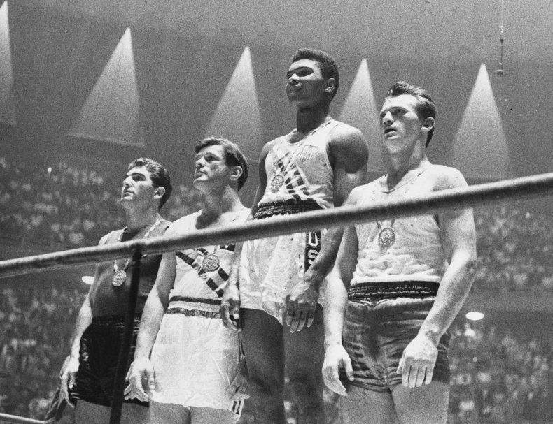Cassius Clay at 1960 Rome Olympics