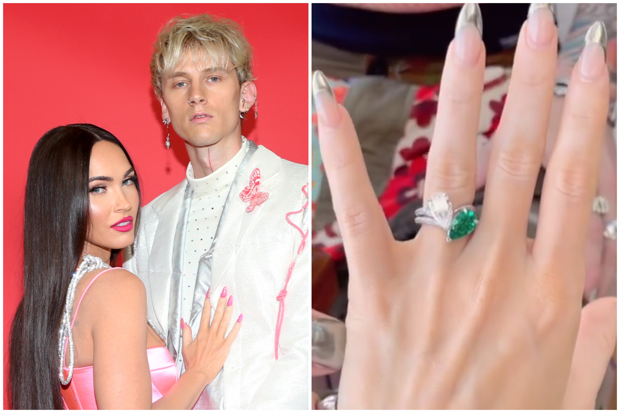 Megan Fox Machine Gun Kelly Ring Thorns