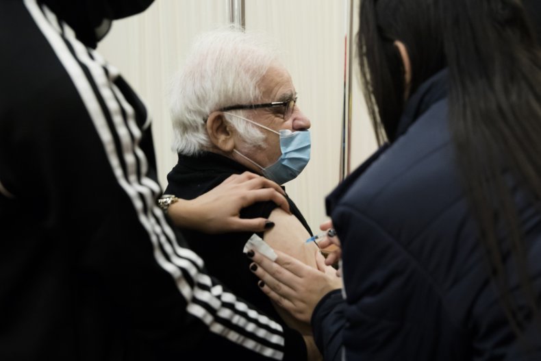 Elderly Receiving Vaccine