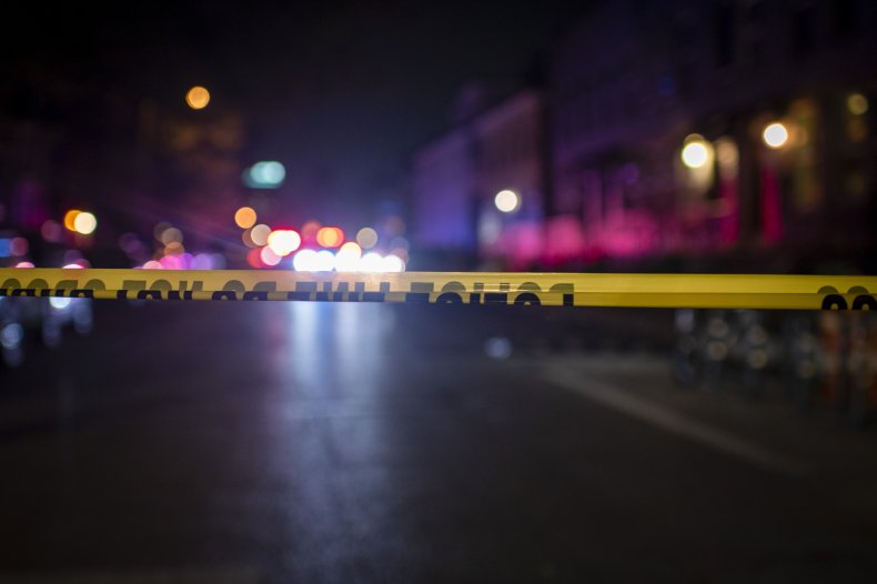 A police crime scene.