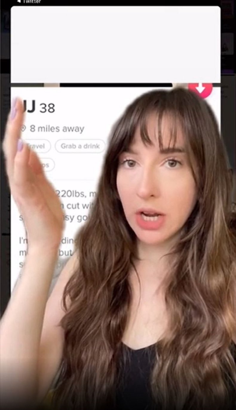 Amelia Samson and dating app profiles.