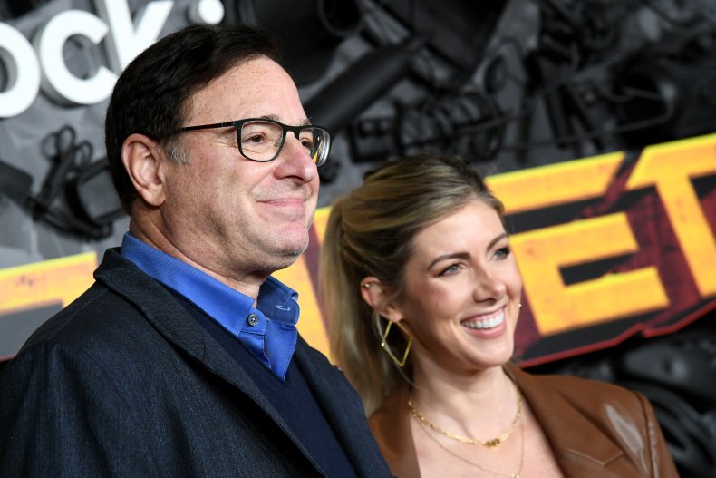 Bob Saget (L) and his wife Kelly 