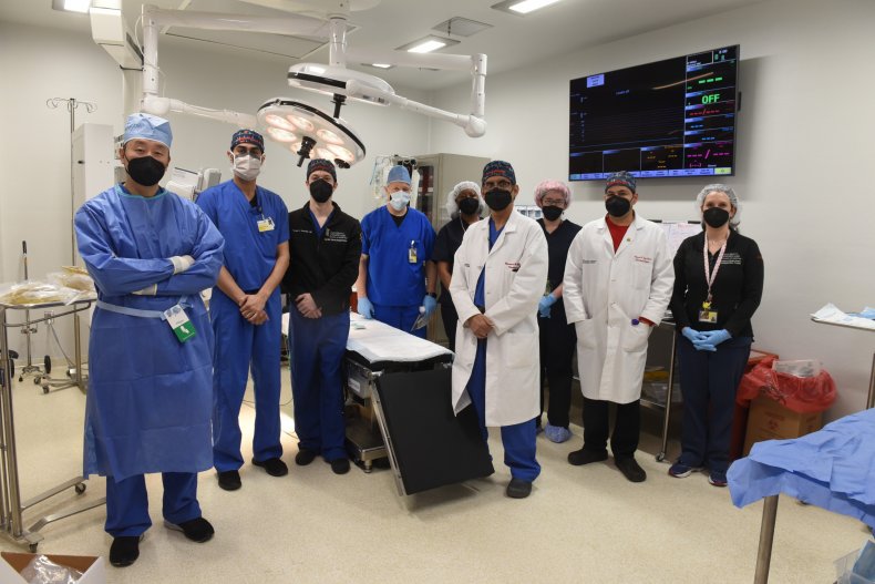 Dr. Muhammad Mohiuddin With Surgical Team