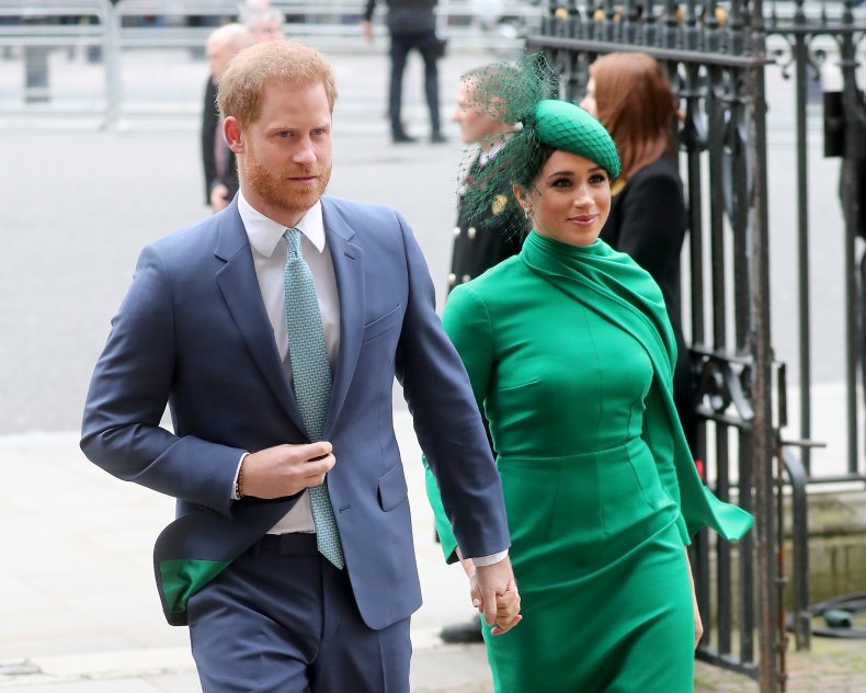 Harry and Meghan Attend a Service