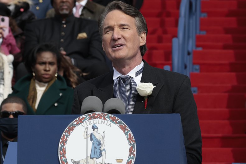 Glenn Youngkin gives inaugural address