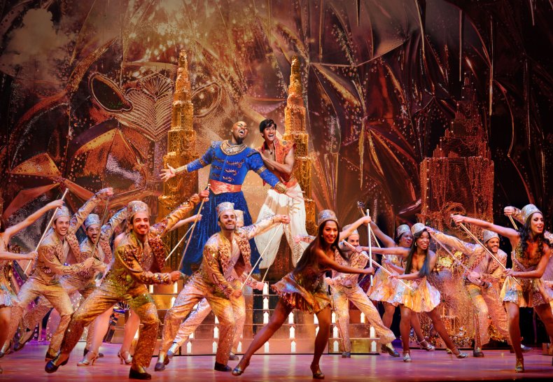 Cast of Aladdin on Broadway