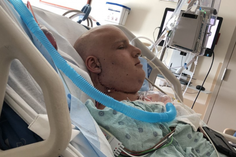 David Fitting in Hospital After Surgery