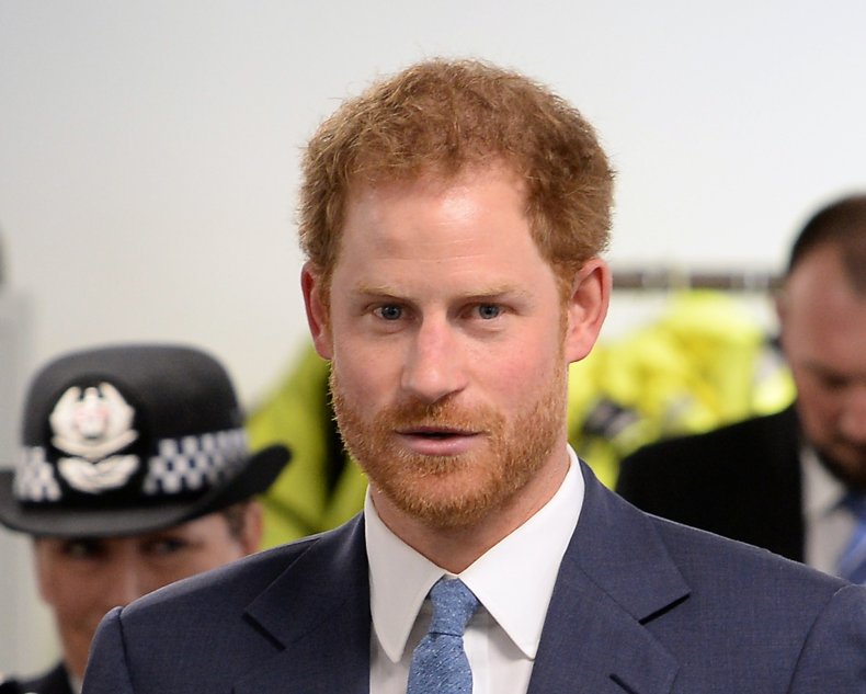 Prince Harry Visits Police Station