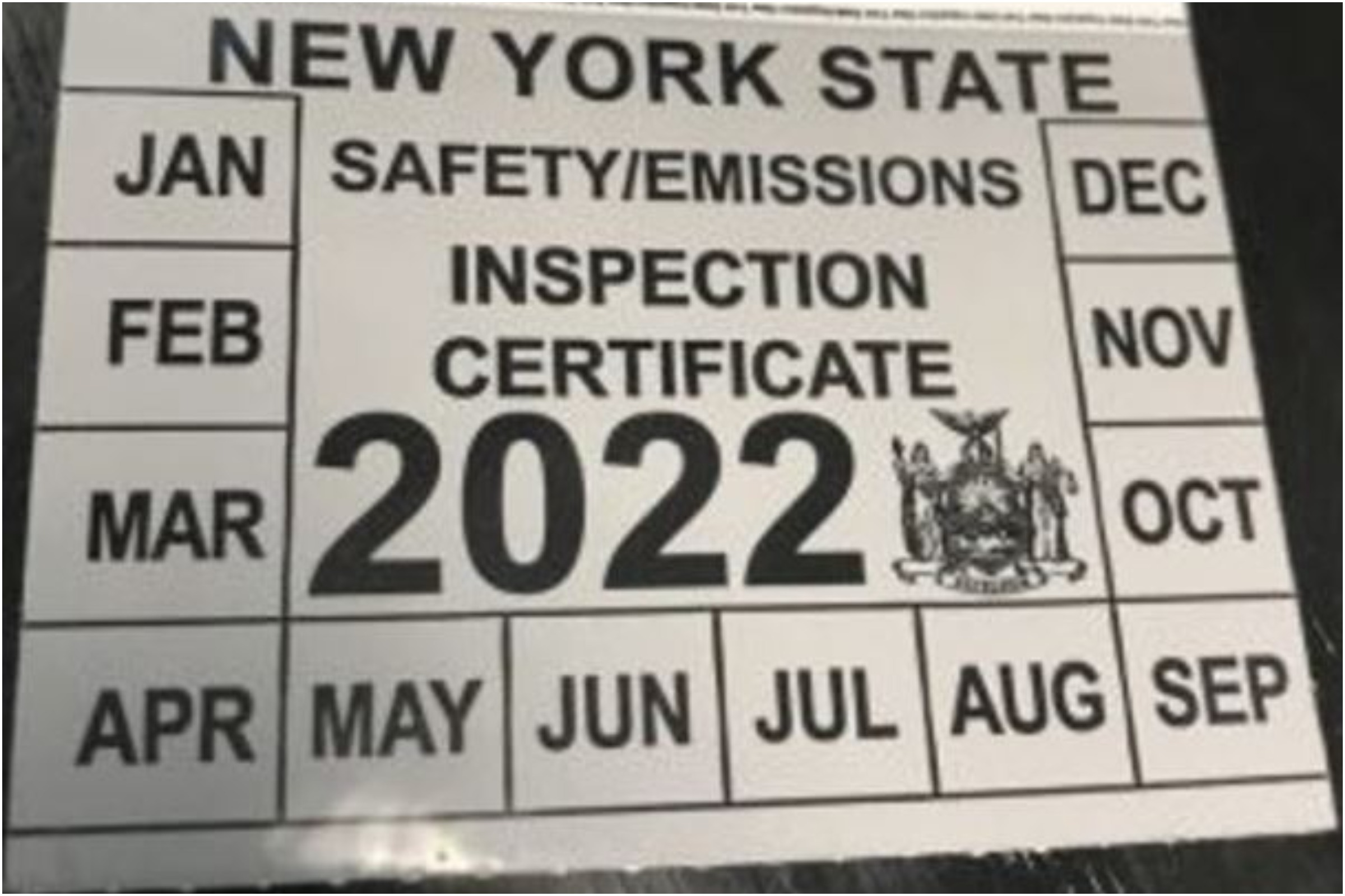 Driver Tries To Trick Police With Hand Drawn Inspection Sticker Can 