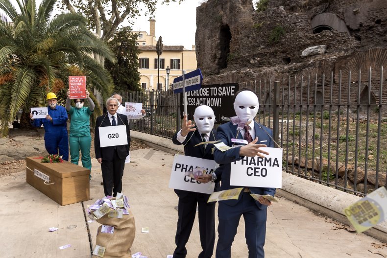 Vaccine Inequality Protest