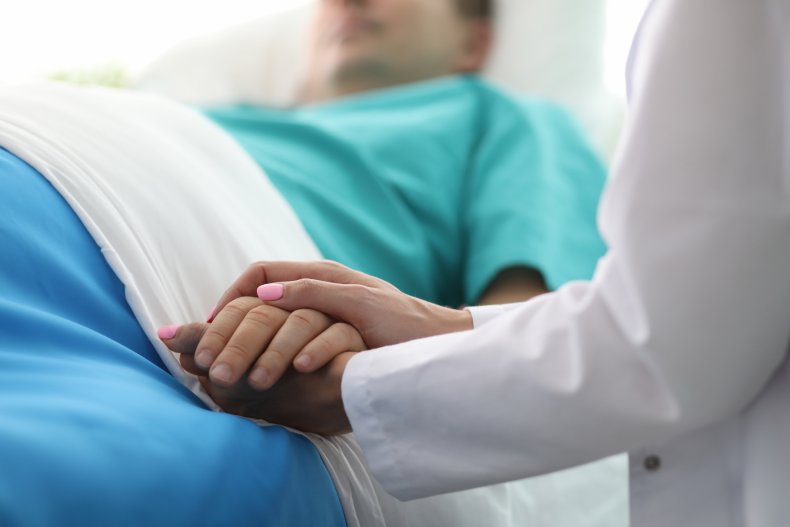 Person in hospital