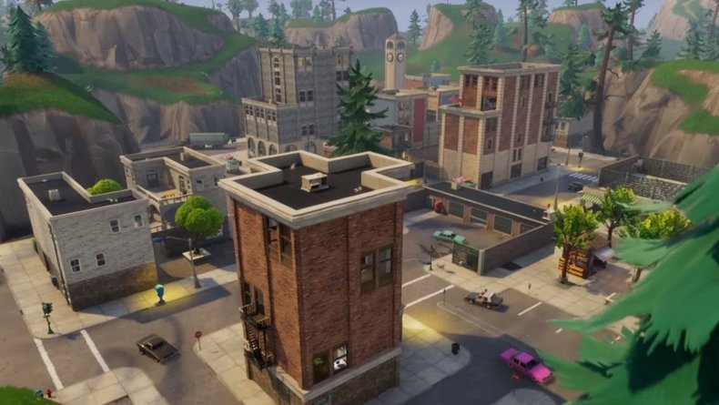 Tilted Towers in Fortnite
