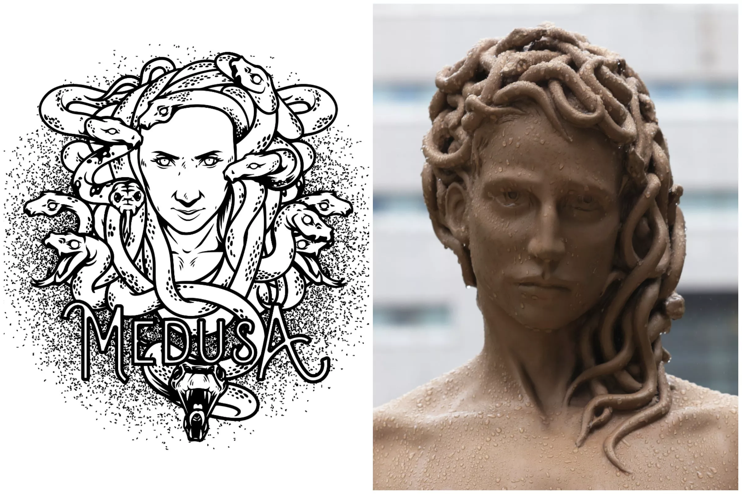 Medusa tattoo  Medusa tattoo design Statue tattoo Medusa tattoo