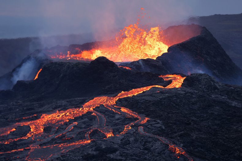 Fargradalsfjall volcano in Iceland