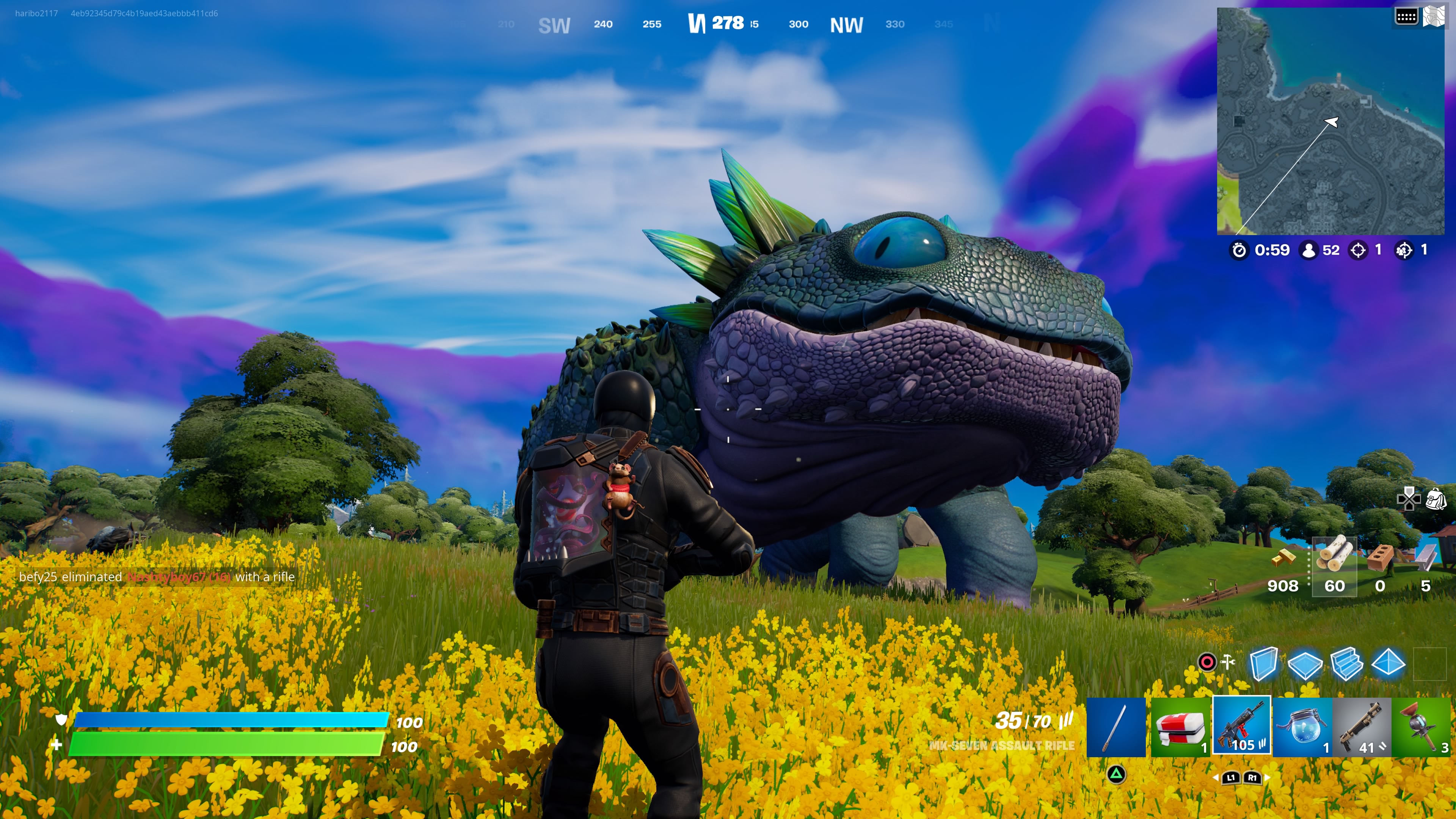 Occidental En Tissu clipse Solaire Monster Fortnite Extraire Prime 