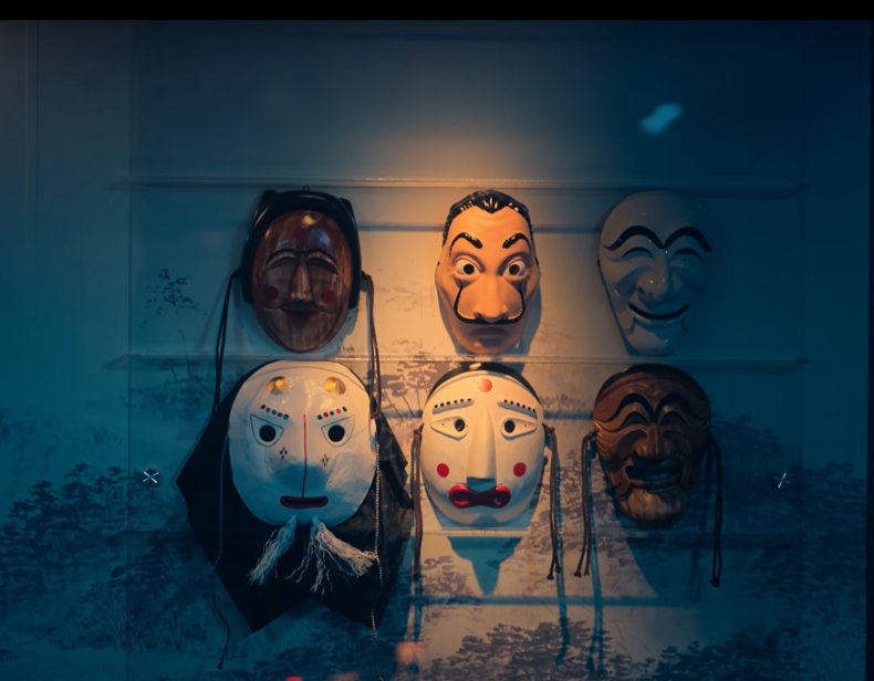 A shot from "Money Heist Korea" teaser.