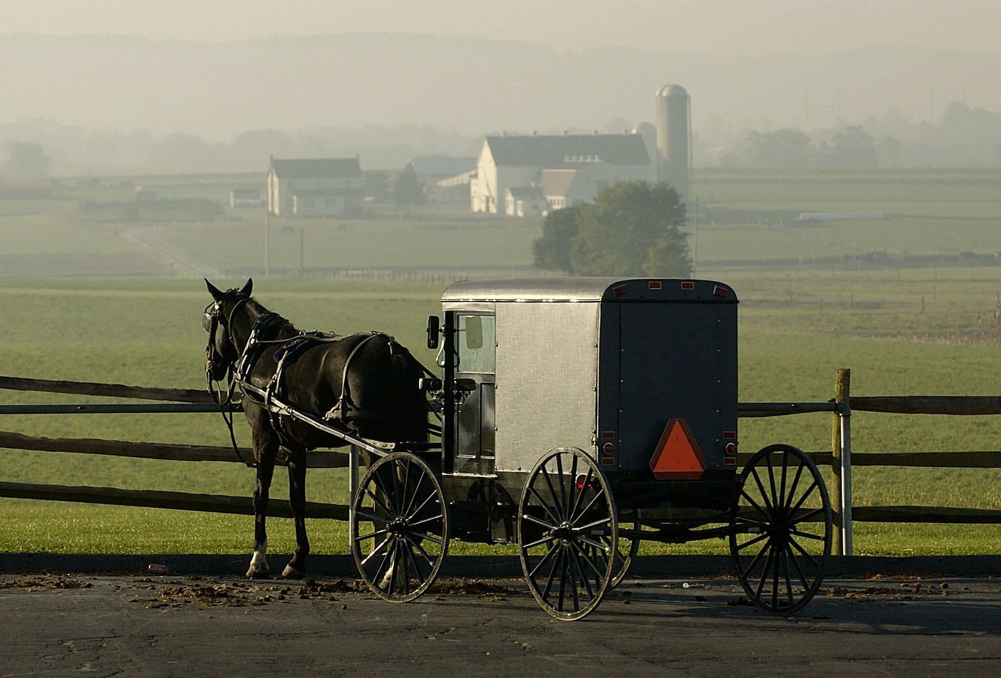 Амиши. Багги Амишей. Повозка Амишей. Amish Buggies.