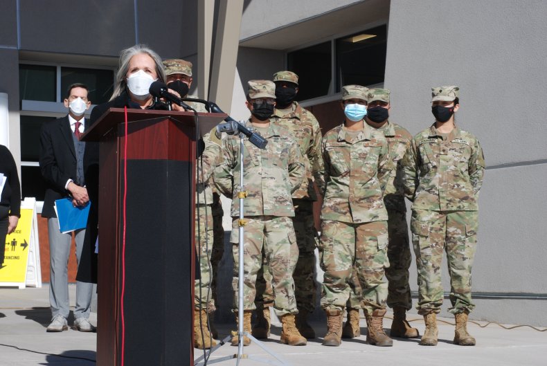 New Mexico National Guard Michelle Lujan Grisham