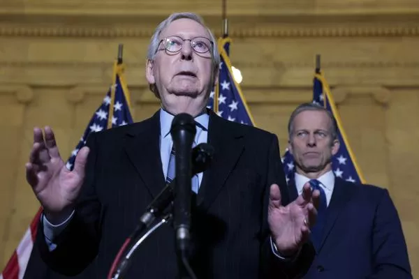 Senate Minority Leader Mitch McConnell (R-KY) speaks