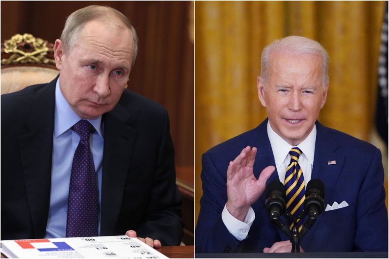 Joe Biden and Vladimir Putin