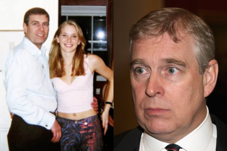 Prince Andrew and Picture of Virginia Giuffre