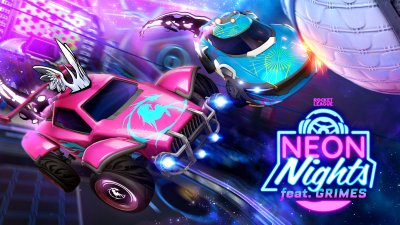 Rocket League Neon Nights Event Artwork