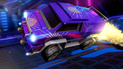 Grimes Fireworks Decal in Rocket League